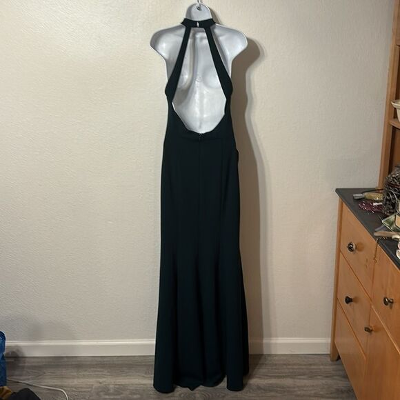 Anthropologie BHLDN Serephina Halter Crepe Maxi Dress Size 8 - Picture 8 of 8